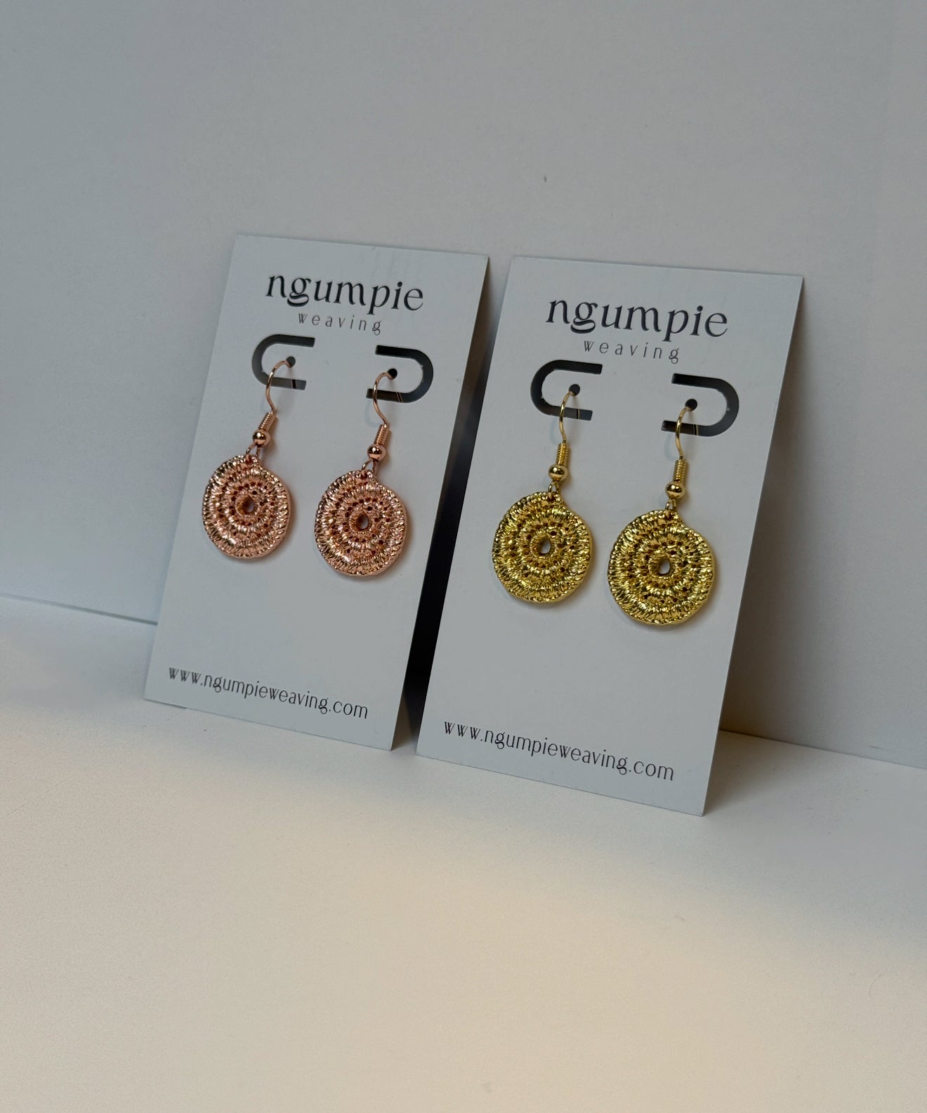 Copper weaved Earrings