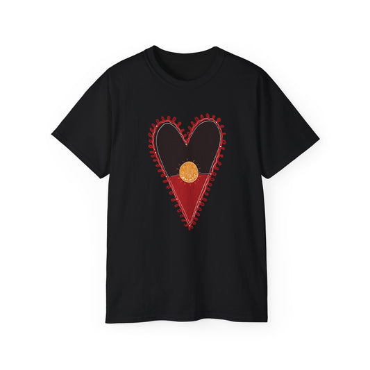 Ngumpie heart flag Tee
